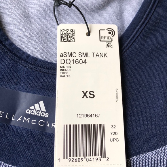 NWT Adidas by Stella McCartney Seamless court Blue XS - Picture 9 of 13